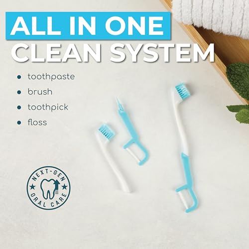 Brushee Disposable Travel Toothbrush, Fresh Mint Prepasted - Product Imagery