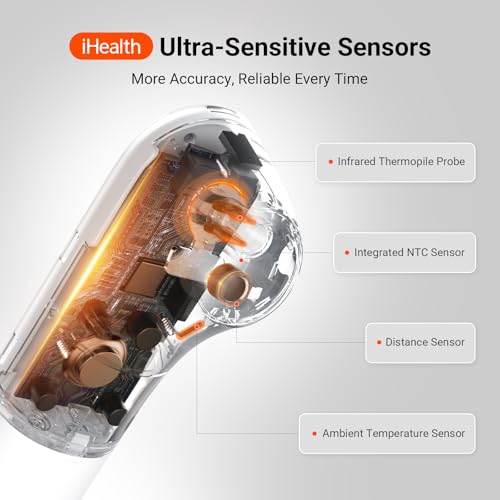 iHealth No-Touch Forehead Thermometer for Adults, Kids, Babies - Product Imagery