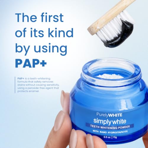 PurelyWHITE DELUXE, Updated Design Whitening Powder - Removes - Product Imagery
