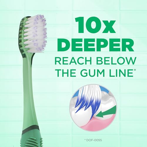 GUM Deep Clean Technique Soft Toothbrush, Compact Head, 1 Count - Product Imagery