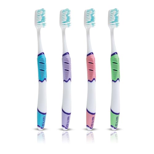 GUM Sensitive Clean Technique Soft Toothbrush, Full Head, 2 Count - Product Imagery