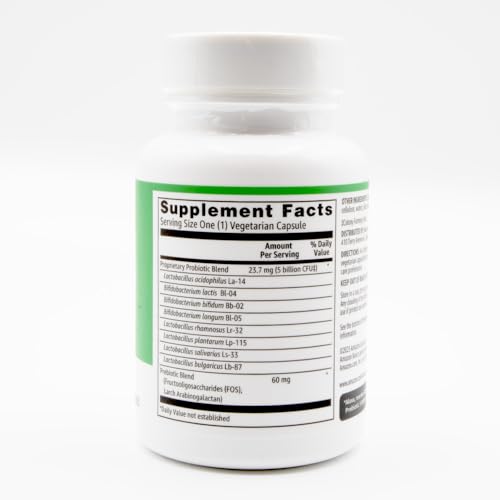 Amazon Basics Probiotic 5 Billion CFU, 8 Probiotic strains with - Product Imagery