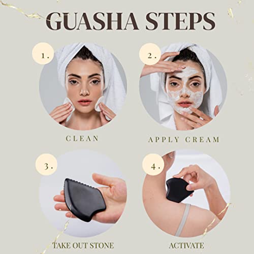 Gua Sha Facial Massage Tools, BianStone Traditional Face & Body - Product Imagery