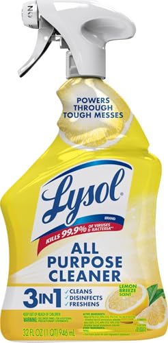 Lysol All Purpose Cleaner Spray, Disinfectant, Lemon, 32oz - Product Imagery
