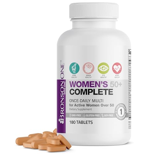 Bronson ONE Daily Women 50+ Complete Multivitamin Multimineral, - Product Imagery