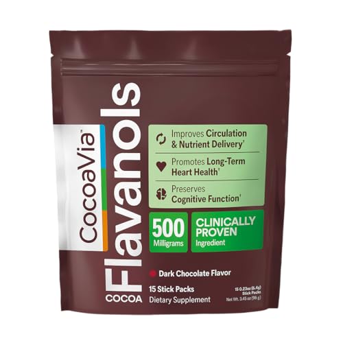 CocoaVia Cocoa Flavanols 500mg, High Flavanol Cocoa Powder, - Product Imagery