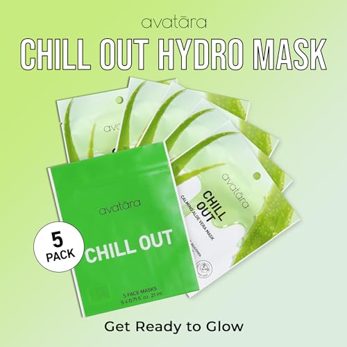 Avatara Chill Out Facial Mask 5 Sheets, Hydrating Mask, Sheet - Product Imagery