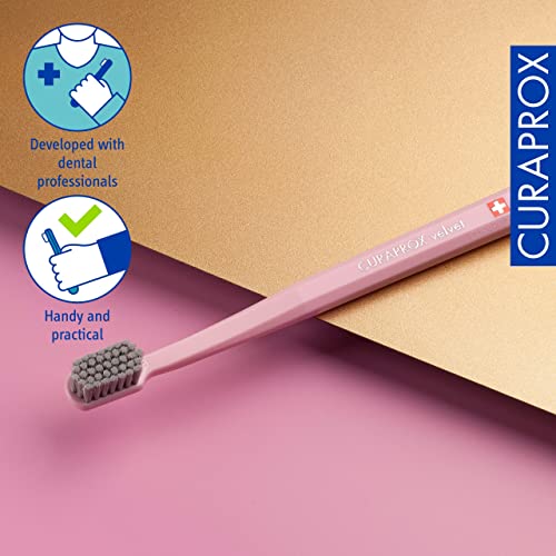 Curaprox CS 12460 Velvet Toothbrush, Random Color, Single Pack, - Product Imagery