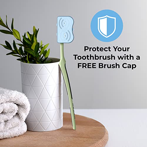 Reach Advanced Design Medium Bristle Toothbrush with Cap, 1 Count - Product Imagery