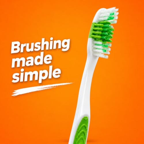 Adult Toothbrushes 6 Pack, Manual Toothbrush Value Pack with - Product Imagery