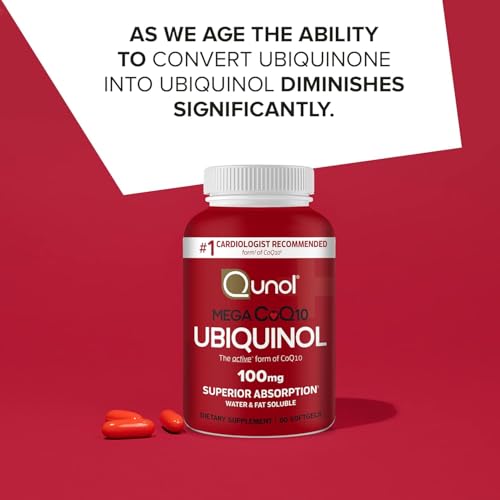 Qunol Mega Ubiquinol CoQ10 100mg, Superior Absorption, 100 - Product Imagery