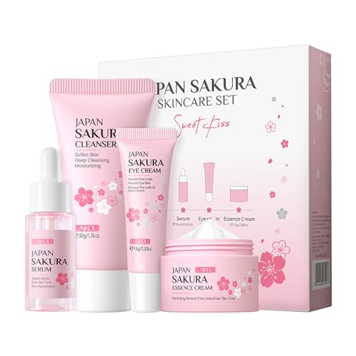 LAIKOU Skin Care Set JAPAN SAKURA Beauty Gift Sets Skin Care Kit - Product Imagery