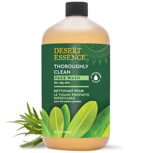 Desert Essence Thoroughly Clean Face Wash, Tea Tree, 32 fl oz – Tea Tree