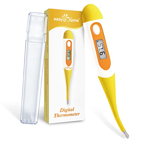 Easy@Home Digital Oral Thermometer for Fever Adults: Rectal, - Product Imagery