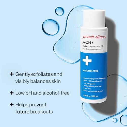 Peach Slices - Acne Exfoliating Toner (4.05 oz) - 2% Salicylic - Product Imagery