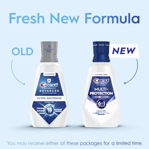 Crest Pro-Health Advanced Mouthwash, Alcohol Free, Extra - Product Imagery