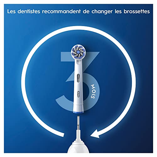 Oral-B Sensitive Clean Replacement Brush Heads x 8 Original - Product Imagery
