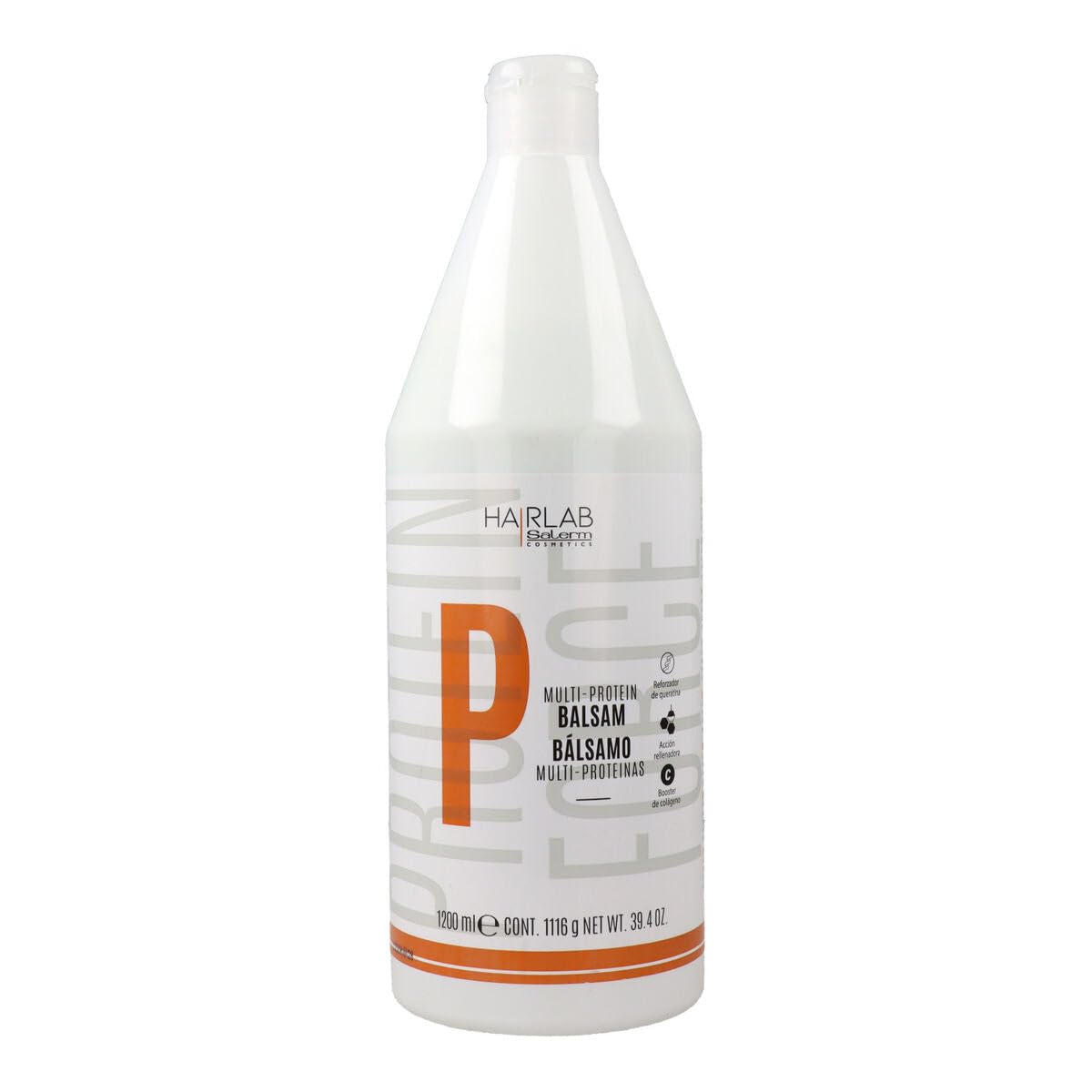 SALERM - Hair Conditioner - Multi-Proteins Hair Lab Balsam - 1200 ml - Helps Strengthen and Repair Hair - Adds Volume - Paraben-Free