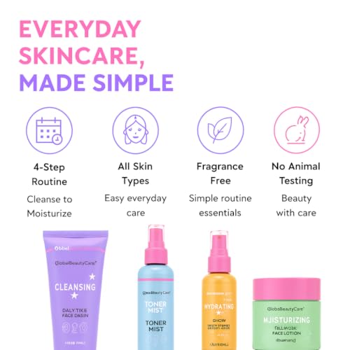 Global Beauty Care Youthful Daily Hydrating Skin Care Routine - Product Imagery