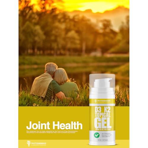 Phytogenesis Vitamin D3 K2 Topical Gel - Product Imagery