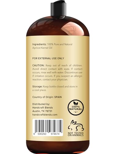 Handcraft Blends Apricot Kernel Oil - 28 Fl Oz - Product Imagery