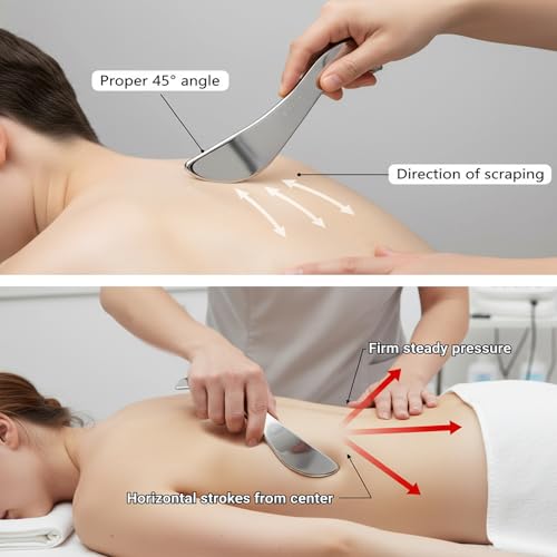 BYYDDIY-Non-Magnetic 304 Stainless Steel Gua Sha Muscle Scraper - Product Imagery
