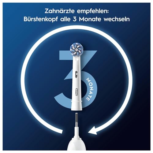 Oral-B Pro Sensitive Clean Replacement Toothbrush Heads Pack of 4 - Product Imagery