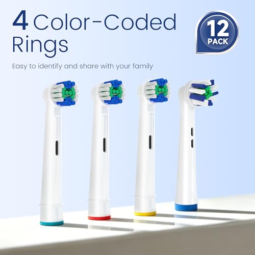 Replacement Toothbrush Heads Compatible with Oral B Braun, - Product Imagery