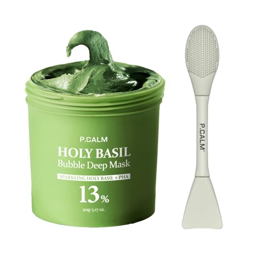 Viral Holy Basil Bubble Mask + Dual Pore Brush Set – Deep - Product Imagery
