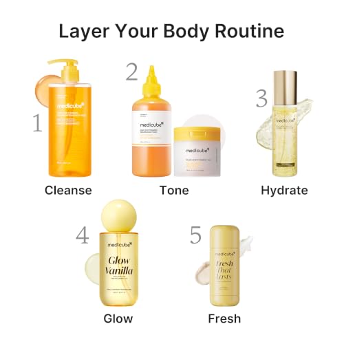 medicube Glow Vanilla Hair & Body Fragrance Mist, 3.38 fl. oz. - Product Imagery
