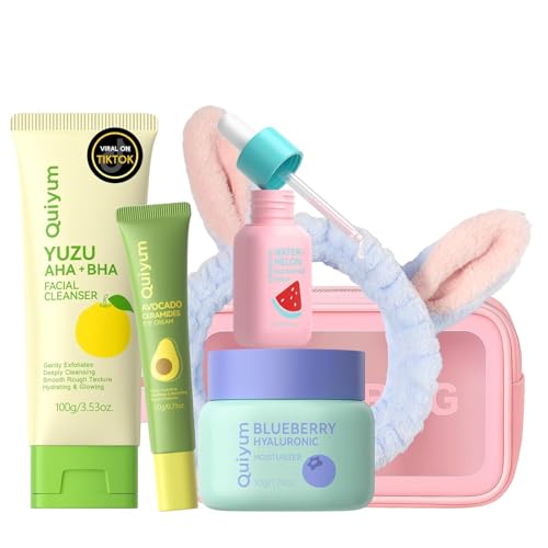 QUIYUM Fruit Skin Care Set, Birthday Christmas Beauty Gift, - Product Imagery