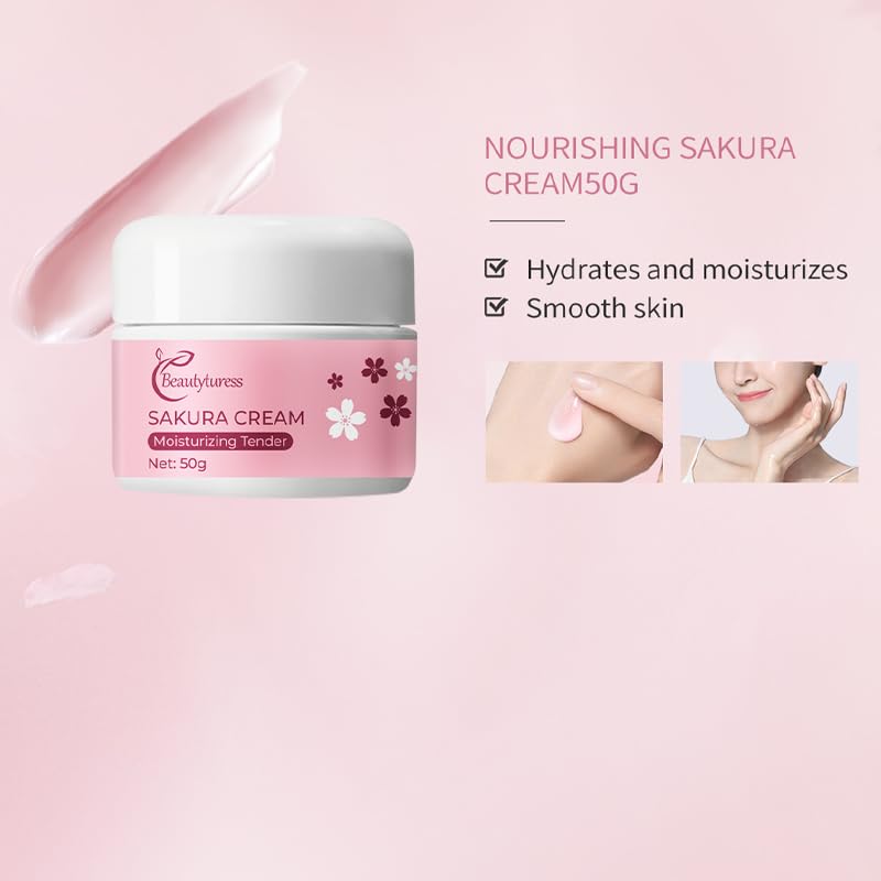Skin Care Set Cherry Blossom Radiant Hydrating 5 Piece Set Women - Product Imagery