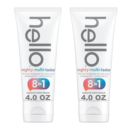 hello 8-in-1 Mighty Multi-Tasker Fluoride Toothpaste, Mint, 2 - Product Imagery