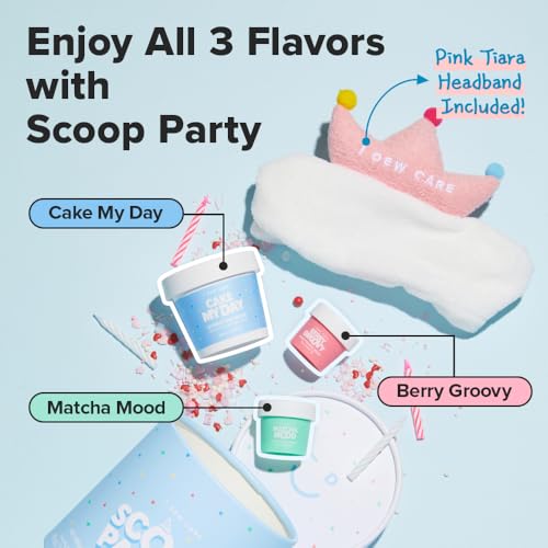 I DEW CARE Scoop Party Wash Off Face Mask Set with Headband, - Product Imagery
