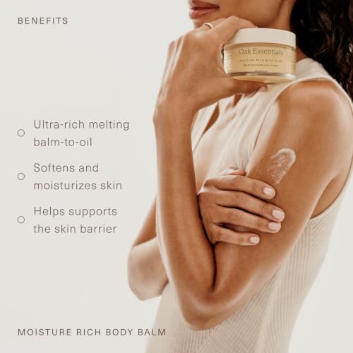 Oak Essentials Moisture Rich Body Balm, Hydrating Balm-to-Oil, - Product Imagery