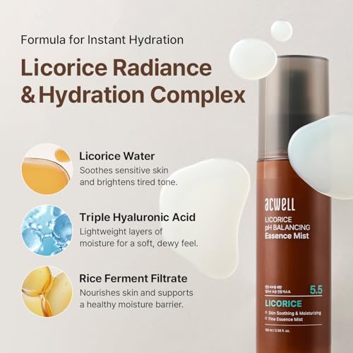 ACWELL Licorice pH Balancing Essence Hydrating Face Mist – - Product Imagery