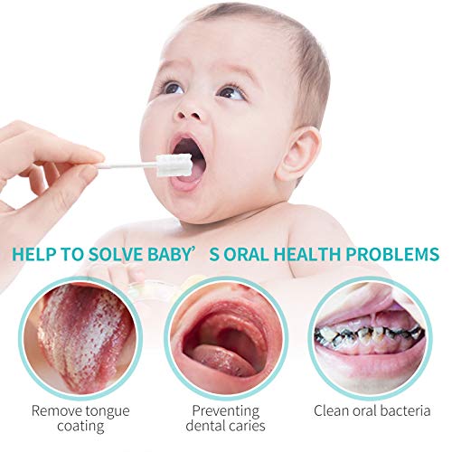 dearlomum 48PCS Baby Tongue Cleaner Newborn Toothbrush - Product Imagery