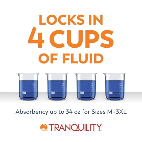 Tranquility Overnight Absorbent Underwear, M, Maximum, 48 in, 72 - Product Imagery