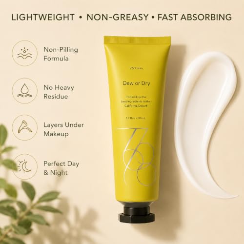 760skin Dew or Dry Facial Moisturizer Cream for Face - Hydrating - Product Imagery
