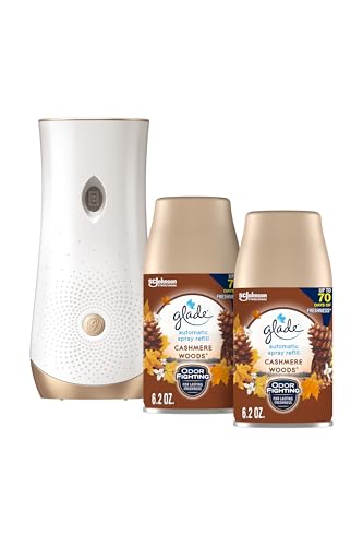 Glade Automatic Spray Air Freshener Kit, Cashmere Woods, Holder - Product Imagery