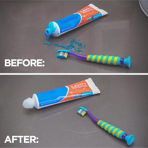 Chrome Cherry SqueezMe Silicone Self-Closing Toothpaste Caps, - Product Imagery