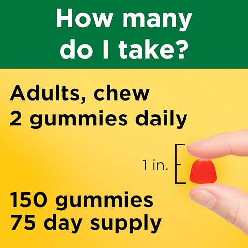Nature Made Vitamin D3 5000 IU per Serving, 150 Vitamin D Gummies - Product Imagery