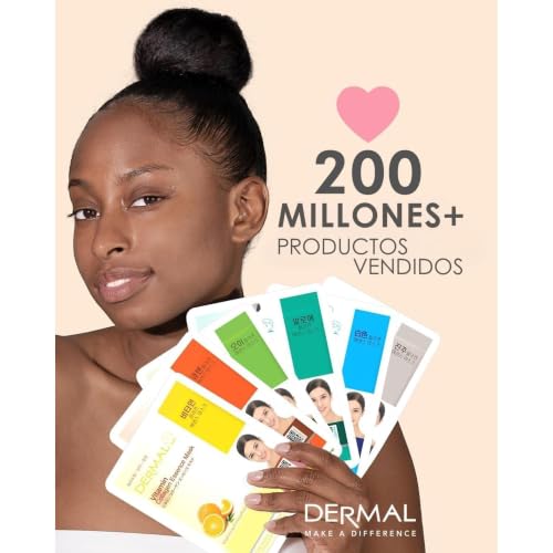 DERMAL 16 Collagen Korean Essence Sheet Mask Variety Pack, Aloe - Product Imagery