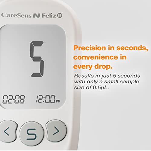 CareSens N Feliz Blood Glucose Monitoring Kit with 100 Blood - Product Imagery