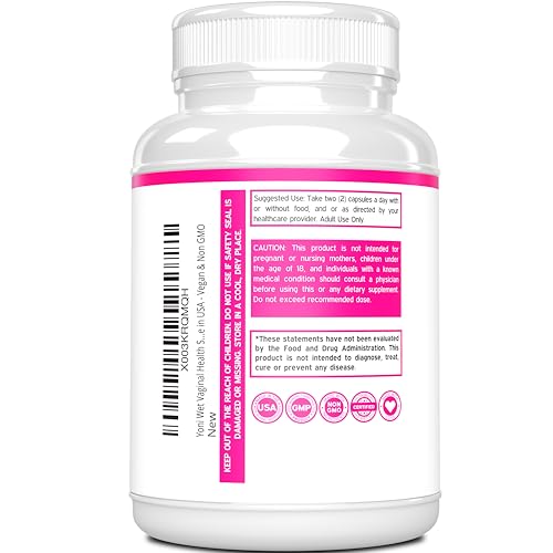 Vaginal Moisturizer & Dryness Supplement (150 Capsules) Support - Product Imagery