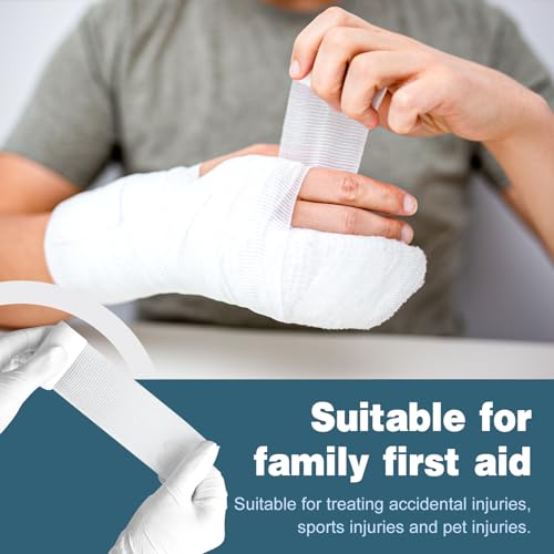 AZEN 40 Pack Gauze Rolls Bandages, 2 in x 4.1 Yards, Premium - Product Imagery