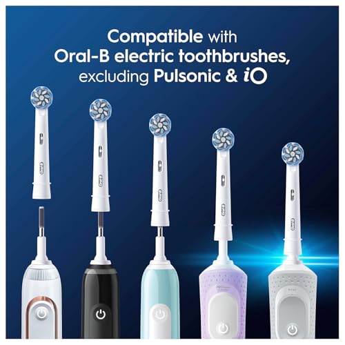Oral-B Pro Sensitive Clean Replacement Brush Heads, Pack of 4, - Product Imagery