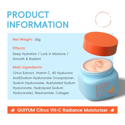 QUIYUM Citrus Vitamin C Skincare Set (5-Piece) – Facial Care - Product Imagery