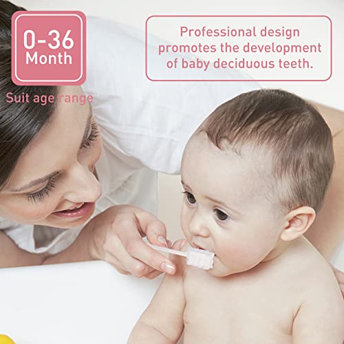 60Pcs Baby Tongue Cleaner Baby Toothbrush Disposable Oral Cleaner - Product Imagery