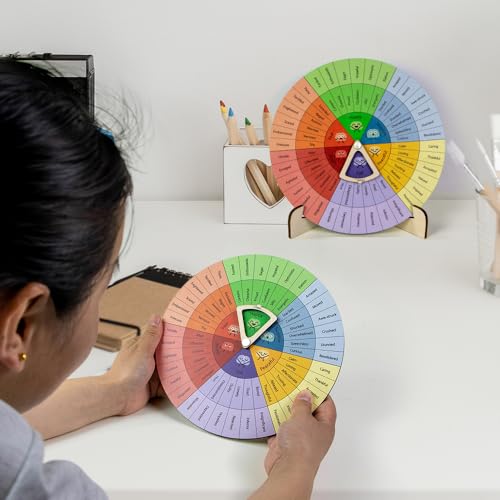 Feelings Wheel Therapy Office Desk Decor - Large Mental Health - Product Imagery